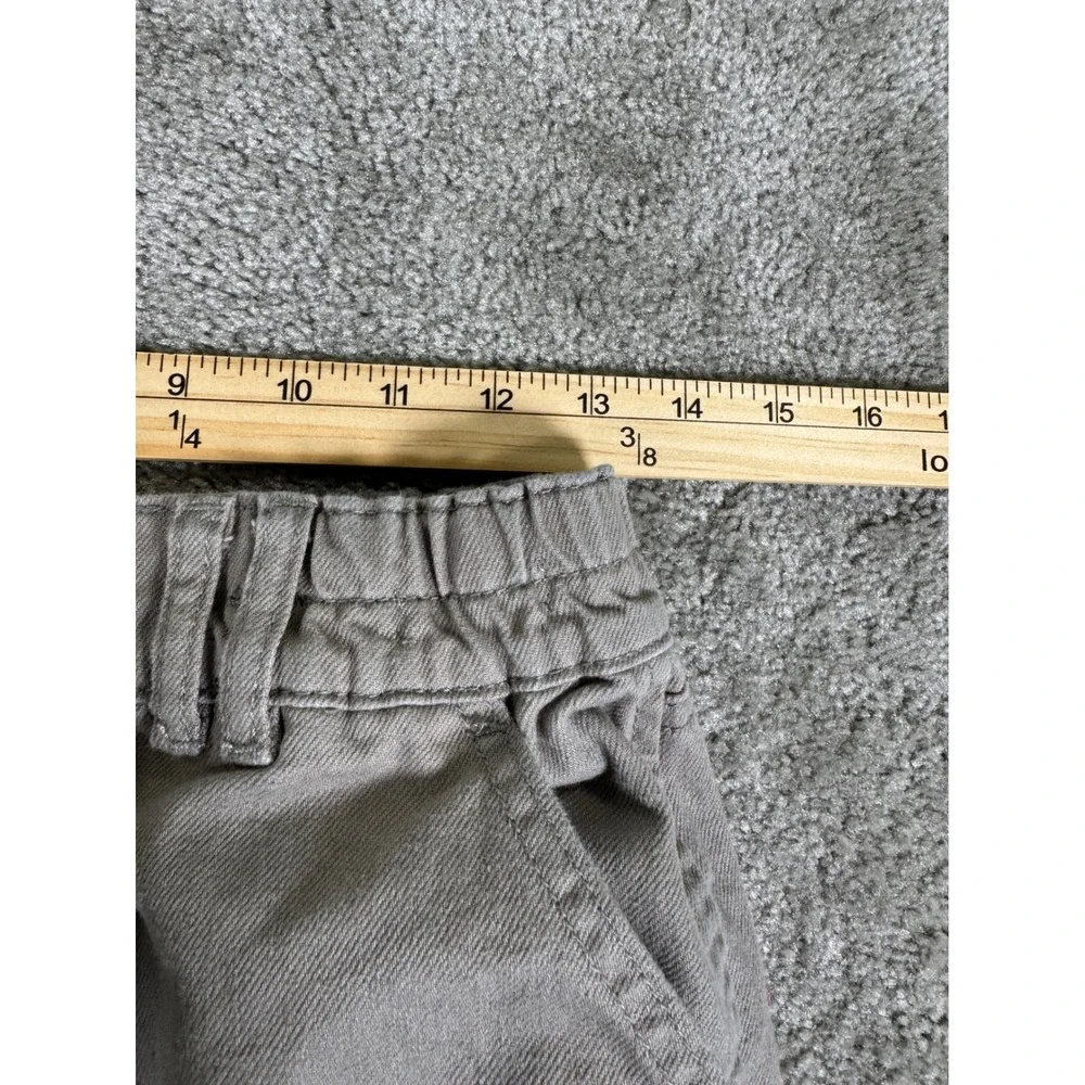 PacSun E-Waist Wide Leg Cargo Pants Taupe Gray Mens Small 100% Cotton Streetwear
